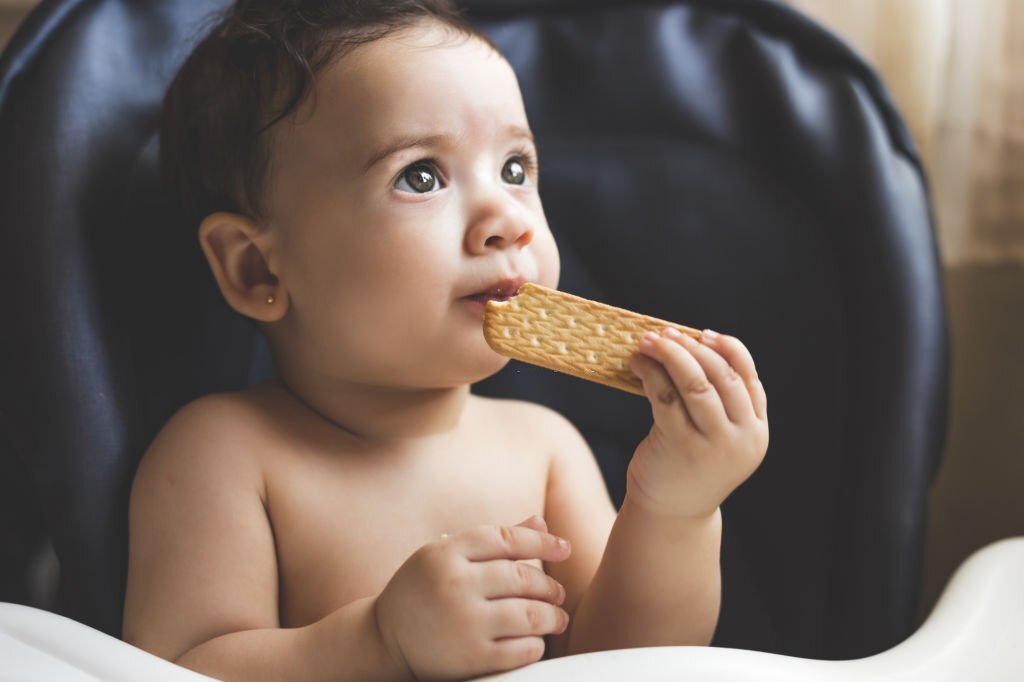 Baby, Caucasian Ethnicity, Eating, Hand, Human Face